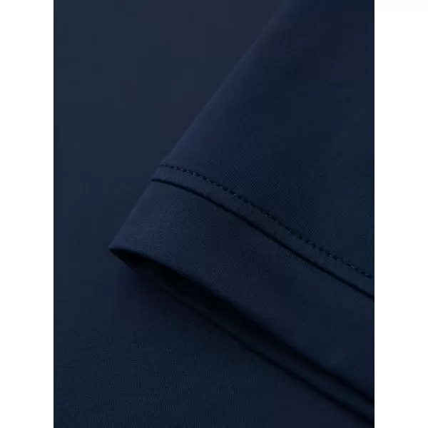  Mens t -phirt gallérral OMBRE OM-POSS-0150 SÖTÉTKÉK 
