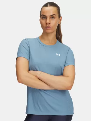 Női póló UNDER ARMOUR TECH RIB SSC 1389852-418 KÉK