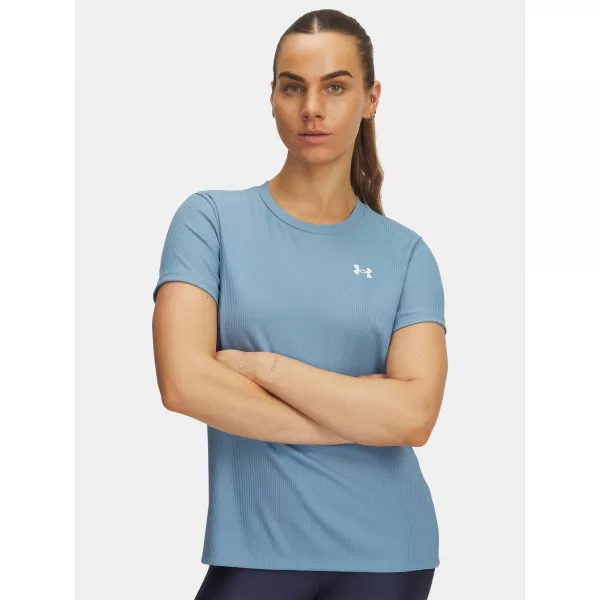  Női póló UNDER ARMOUR TECH RIB SSC 1389852-418 KÉK 