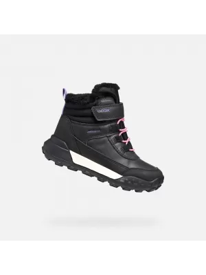 Lány bokacsizma GEOX TREKKYUP AB J46M7A0MEMSC9266 FEKETE
