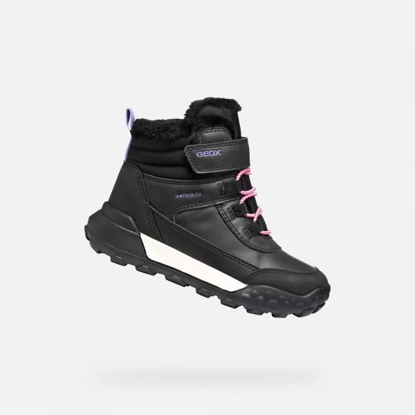  Lány bokacsizma GEOX TREKKYUP AB J46M7A0MEMSC9266 FEKETE 