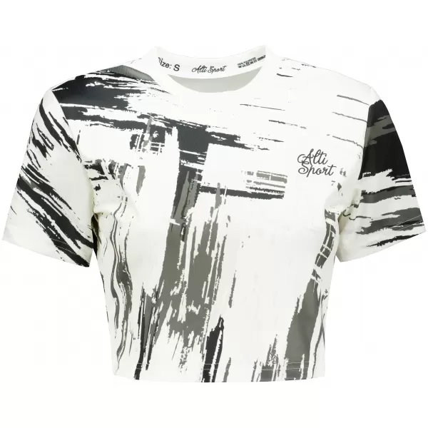  Női prémium crop top ALTISPORT VOJ/ALW010TR07 FEHÉR 