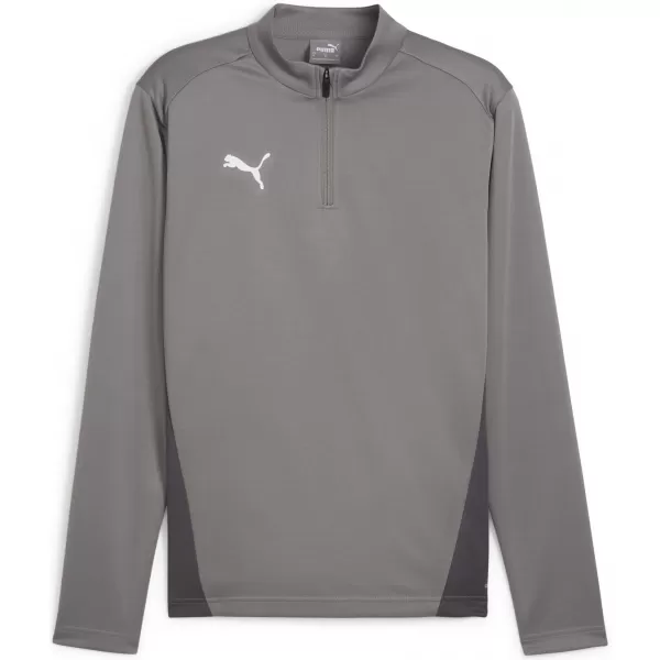  Ing PUMA TEAMGOAL TRAINING 1/4 ZIP TO 658629_13 ÖNTÖTTVAS/FEHÉR/ÁRNYÉKSZÜRKE 