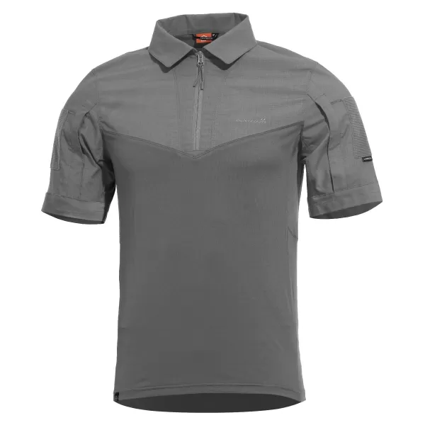  Férfi póló gallérral PENTAGON RANGER SHORT ARM SHIRT K02013 FARKAS/SZÜRKE 