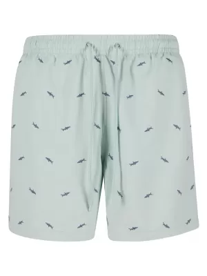 Fürdési rövidnadrág URBAN CLASSICS TB2680 FROT MENTA/VINTAGE BLUE