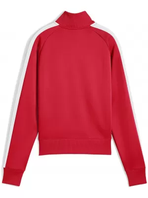 Női pulóver PUMA T7 ALWAYS ON SHORT TRACK JACKET 62979611 MINDIG PIROS