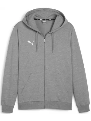 Kabát PUMA TEAMGOAL CASUALS HOODED JACK 658595_33 KÖZEPES SZÜRKE HEATHER/FEHÉR