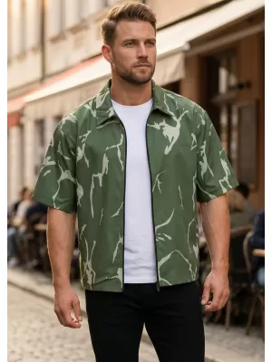 Prémium férfi ing ALTISPORT VOJ/ALM052KOS01 KHAKI