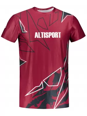Prémium férfi szabadidő ing ALTISPORT VOJ/ALM123TR06 SÖTÉTVÖRÖS