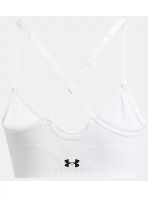 Női melltartó UNDER ARMOUR VANISH SEAMLESS LOW BRA 1384417-100 FEHÉR
