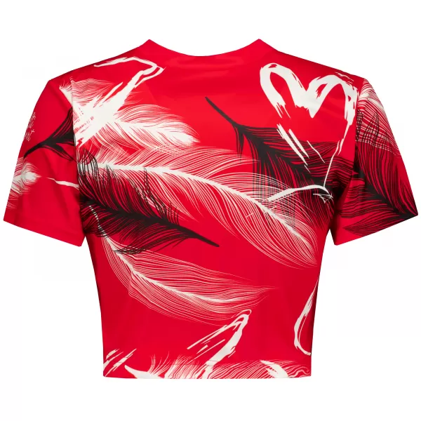  Női prémium crop top ALTISPORT VOJ/ALW001TR07 PIROS 
