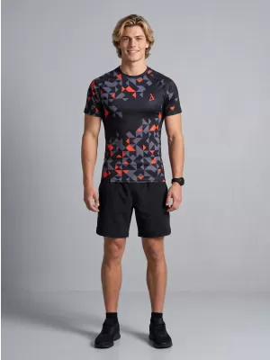 Férfi funkcionális tömörítés T -piró prémium ALTISPORT VOJ/ALM108TR04 FEKETE -ORANGE