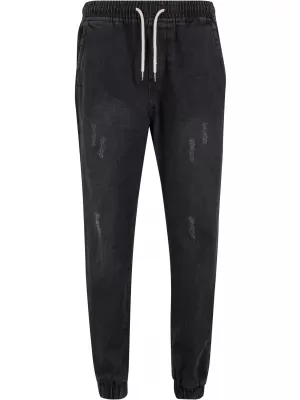 Férfi farmer URBAN CLASSICS TB7296 FEKETÉRE MOSVA