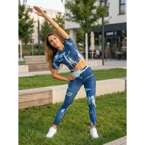 Női prémium crop top ALTISPORT VOJ/ALW010TR07 KRÁLOVSKÁ KIRÁLYKÉK 