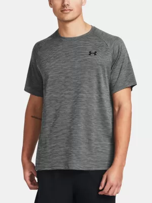 Férfi póló UNDER ARMOUR UA TECH TEXTURED SS 1382796-025 SZÜRKE