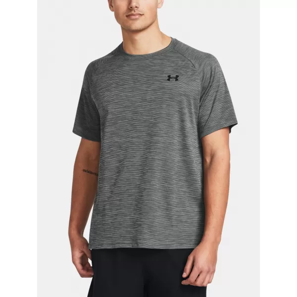  Férfi póló UNDER ARMOUR UA TECH TEXTURED SS 1382796-025 SZÜRKE 