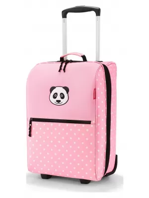 Gyermek bőrönd REISENTHEL TROLLEY XS KIDS PANDA PÖTTYÖS RÓZSASZÍN