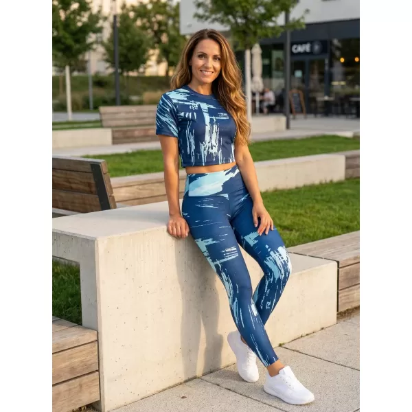  Női prémium crop top ALTISPORT VOJ/ALW010TR07 KRÁLOVSKÁ KIRÁLYKÉK 