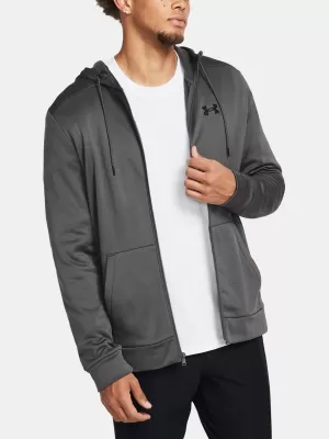 Férfi pulóver UNDER ARMOUR UA ARMOUR FLEECE FZ HOODIE 1373357-025 SZÜRKE