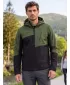 Férfi softshell dzseki ALTISPORT GAN KHAKI/FEKETE