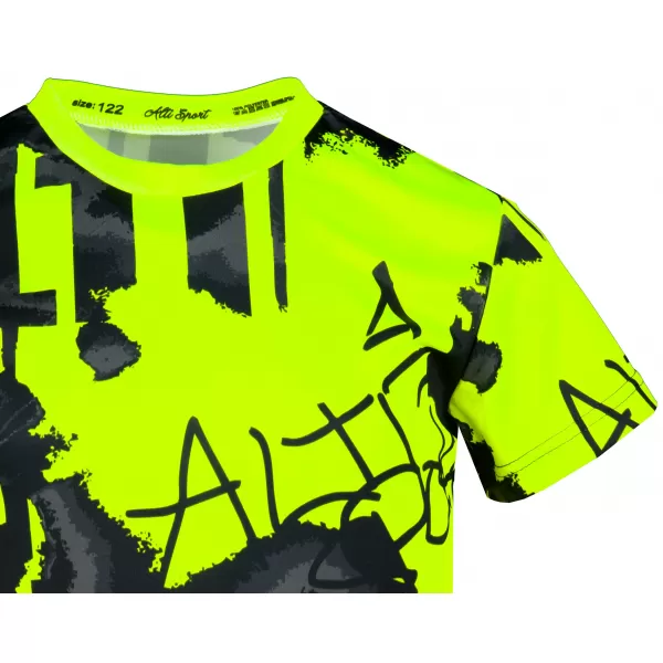  Gyermekfunkciós T -piró prémium ALTISPORT VOJ/ALK076TR01 FEKETE/FLUO SÁRGA 