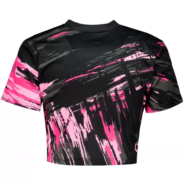  Női prémium crop top ALTISPORT VOJ/ALW010TR07 ČERNÁ/SVĚTLE RŮŽOVÁ FEKETE/VILÁGOS RÓZSASZÍN 