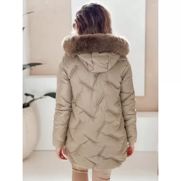  Női kabát DSTREET TY5051 KARAMELLA 