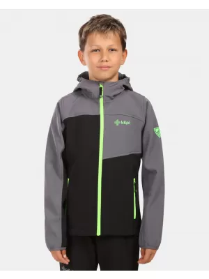Gyermek softshell kabát KILPI RAVIO-J ZJ0105KI FEKETE
