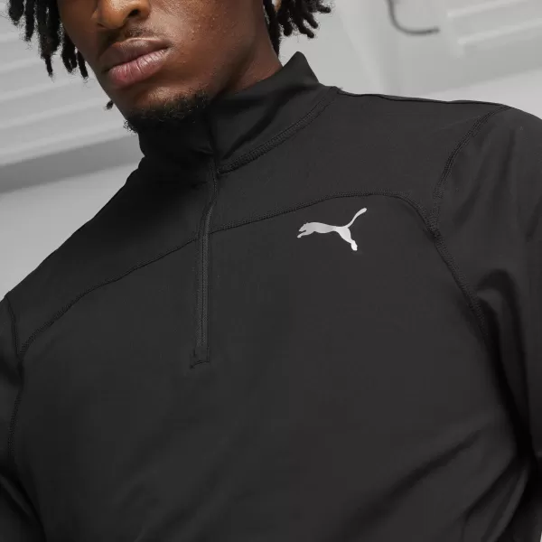  Sport póló PUMA RUN CLOUDSPUN 1/4 ZIP 52499201 PUMA FEKETE 