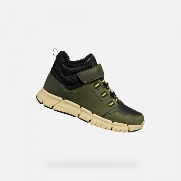  Fiú bokacsizma GEOX FLEXYPER B ABX J949XA032MEC0498 KHAKI 
