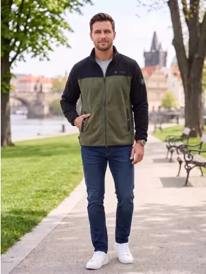 Férfi polár pulóver ALTISPORT GAMEL KHAKI
