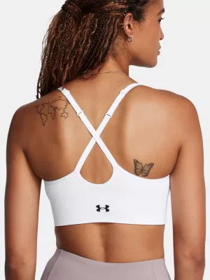 Női melltartó UNDER ARMOUR VANISH SEAMLESS LOW BRA 1384417-100 FEHÉR