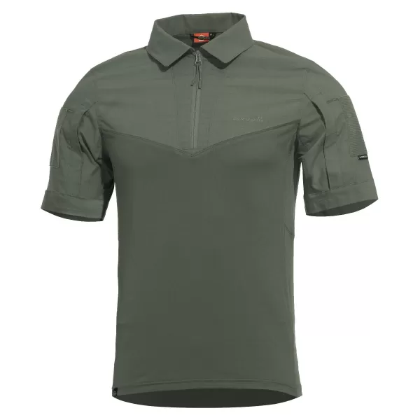  Férfi póló gallérral PENTAGON RANGER SHORT ARM SHIRT K02013 TEREPSZÍNŰ ZÖLD 