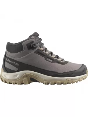 Női cipők SALOMON SHELTER WATERPROOF W SZILVA CICA/FANTOM/DESSZERT BARNA