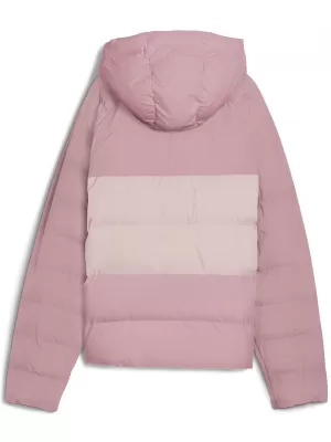 Gyermek dzseki PUMA SYNTHETIC HOODED PUFFER JACKET 68840465 KIEGYENSÚLYOZOTT RÓZSASZÍN