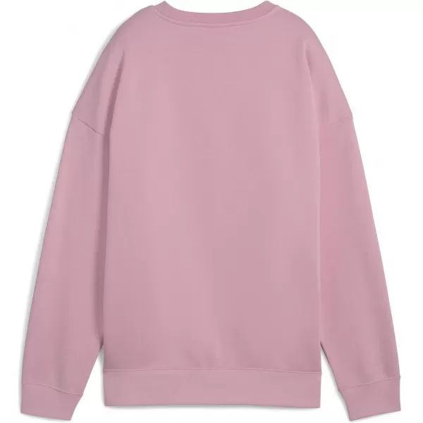  Női pulóver PUMA ESS OVERSIZED CREW FL 68540065 KIEGYENSÚLYOZOTT RÓZSASZÍN 
