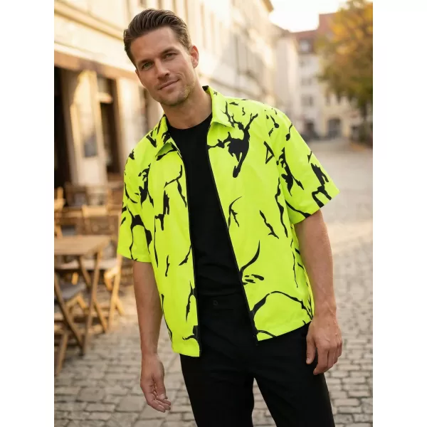  Prémium férfi ing ALTISPORT VOJ/ALM052KOS01 NEON ZÖLD 