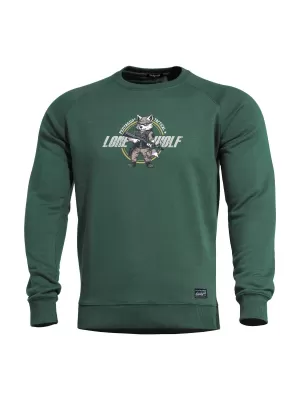Pulóver PENTAGON HAWK SWEATER LONE WOLF K09019 TAVASZI ZÖLD