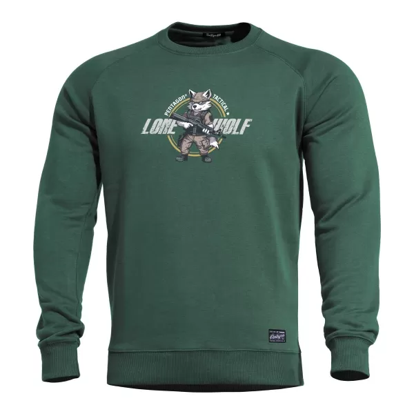  Pulóver PENTAGON HAWK SWEATER LONE WOLF K09019 TAVASZI ZÖLD 