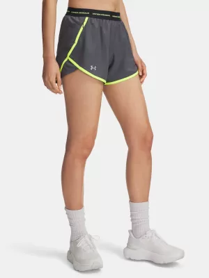 Női rövidnadrág UNDER ARMOUR UA FLY BY 3'' NOVELTY SHORT 6004029-025 SZÜRKE