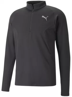 Férfi pulóver PUMA RUN CLOUDSPUN KNIT 1/2 ZIP 52327201 PUMA FEKETE
