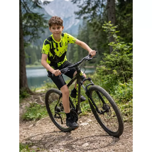  Gyermekfunkciós T -piró prémium ALTISPORT VOJ/ALK076TR01 FEKETE/FLUO SÁRGA 