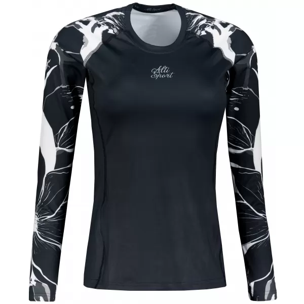  Női funkcionális T -piró hosszú ujjú prémiummal ALTISPORT VOJ/ALW114TR03 FEKETE 