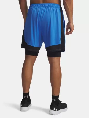 Férfi rövidnadrág UNDER ARMOUR UA TECH VENT 2IN1 SHORT KÉK