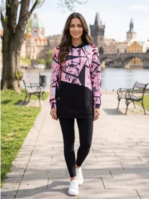 Női pulóver KIXMI VONITA VILÁGOS RÓZSASZÍN