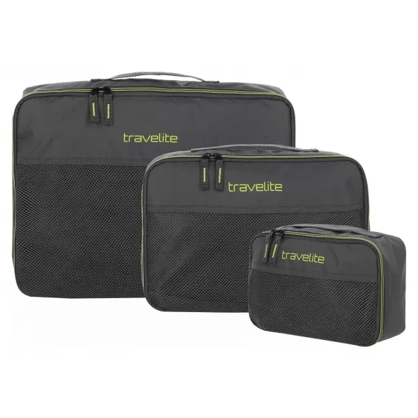  Csomagolás TRAVELITE PACKING CUBES S,M,L ANTRACIT 