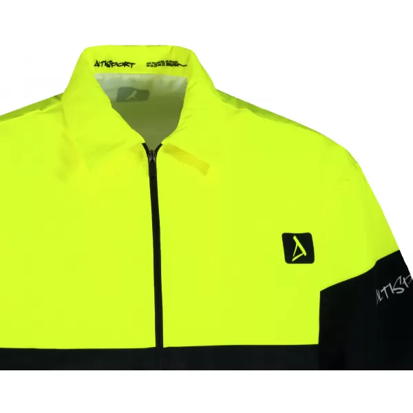  Prémium férfi ing ALTISPORT VOJ/ALM051KOS01 NEON SÁRGA/SZÜRKE 
