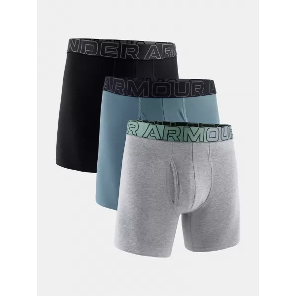  Férfi boxerek UNDER ARMOUR M PERF COTTON 6IN (3KS) 1383889-035 JÁSPIS KÉK 
