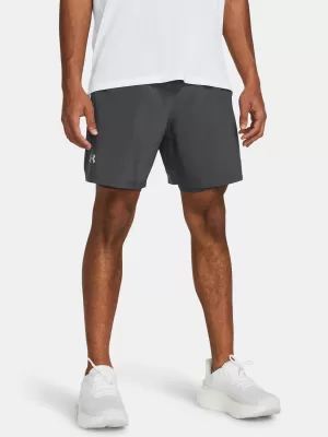 Férfi rövidnadrág UNDER ARMOUR UA LAUNCH 7'' 2-IN-1 SHORTS 1382641-025 SZÜRKE
