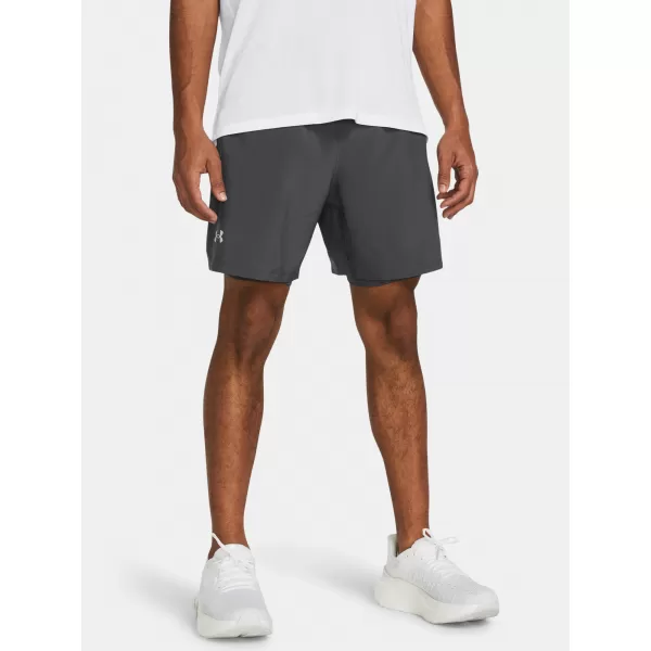  Férfi rövidnadrág UNDER ARMOUR UA LAUNCH 7'' 2-IN-1 SHORTS 1382641-025 SZÜRKE 